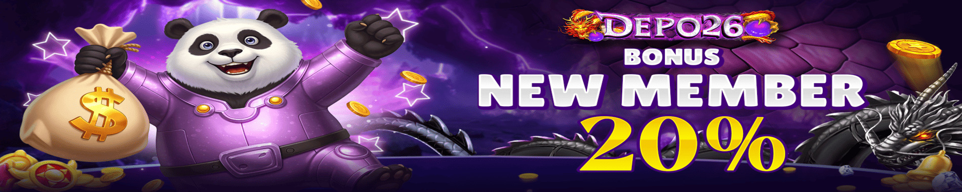 DEPO26 BONUS NEW MEMBER 20%